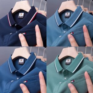 Slim Fit Casual Tops Men's pocket Polo Shirts (Pack of 4)