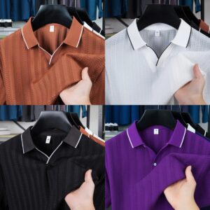 Summer men's high-quality polo t-shirt