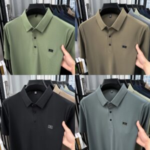High quality men's short sleeved polo T-shirt